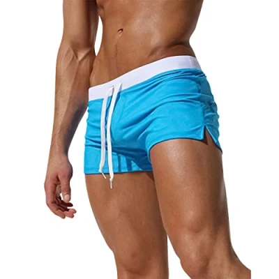 Imagen de Adorel Bañador Natacion Hombre Pantalones Cortos Surf Boxer Azul M