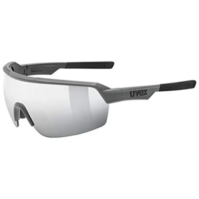 Imagen de uvex sportstyle 227, gafas deportivas unisex, antivaho, de espejo, grey matt/mirror silver, one size