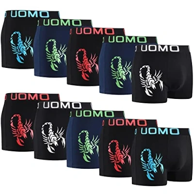 Imagen de L&amp;K Pack de 10 Bóxer Algodón Calzoncillos para Hombre Suaves y Cómodos 1104 XL