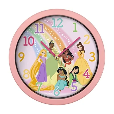 Imagen de Disney Princess Reloj de pared rosa PN3089, talla única