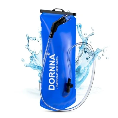 Imagen de DORNNA Bolsa de Hidratación sin BPA, Agua Portátil para Mochila Hidratación, Vejiga Resistente Trail, MTB, Ciclismo, Montaña. (3L)