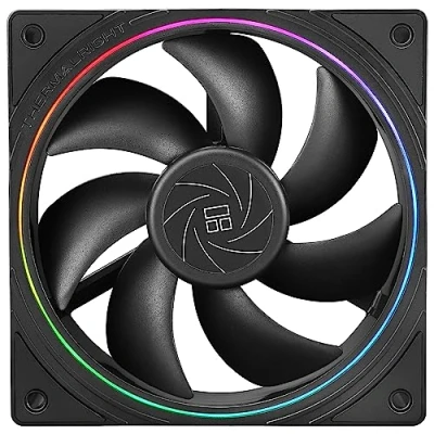 Imagen de Thermalright TL S12 ventilador de CPU PWM, efecto luminoso con apertura fina, conector PWM 4 pines, ordenador ARGB, velocidad 1500 rpm, refrigeración