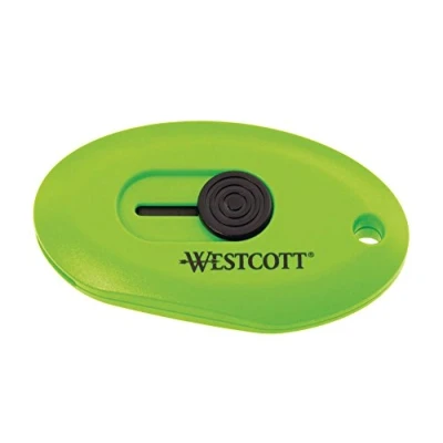 Imagen de Westcott E 16474 00 Minicuchilla con cuchilla de seguridad cerámica, color verde