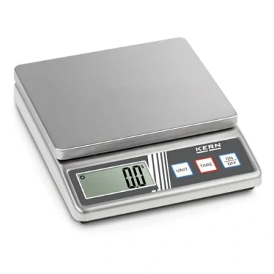 Imagen de Báscula compacta de acero inoxidable [Kern FOB 500 1S] Diseño la carcasa y placa pesaje, Rango pesaje [Max]: 0,5 kg, Lectura [d]: 0,1 g