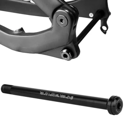 Imagen de Adaptador de Cubo Eje pasante para Bicicleta, Horquilla Delantera y Trasera Bicicleta pincho Repuesto reparación Marco Paso Rosca 142x12mm 1,0
