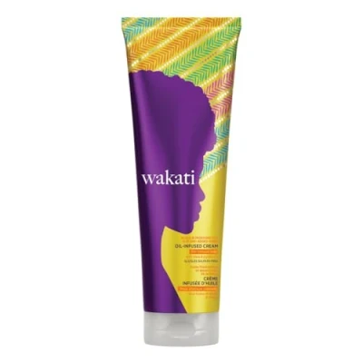 Imagen de Wakati Crema de definición rizos hidratante con infusión aceite para cabello afro natural, 250 ml
