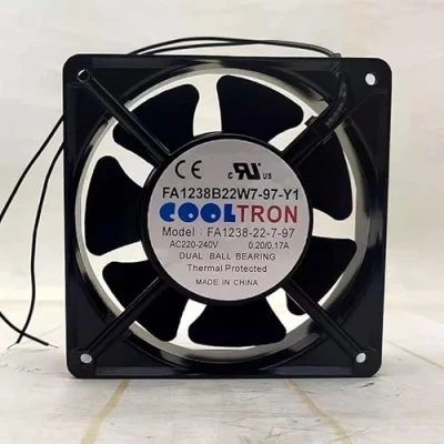 Imagen de DEMICRATE New COOLTRON FA1238B22W7 97 Y1 12038 220V 0.20/0.17A Cooling Fan