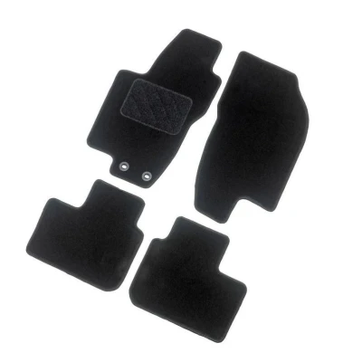 Imagen de AutoStyle TM FO577 Juego de alfombrillas suelo textil delante y detrás negro