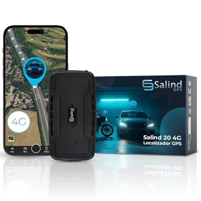 Imagen de Salind 20 4G Localizador GPS con Imán para Coches, Otros Vehículos y Maquinaria Seguimiento en Tiempo Real, Historial de Rutas Alarmas Batería hasta 180 Días (Modo Espera)