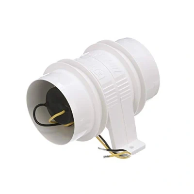 Imagen de attwood 1733 4 Extractor Turbo Serie 3000, para Manguera de ventilación 7,62 cm / 3 Pulgadas diámetro Interno, Resistente al Agua, 12 voltios