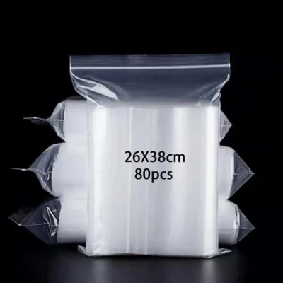 Imagen de newlng 80pcs Piezas Bolsas de Plástico Transparentes se Pueden Volver a Sellar 26cm x 38cm Están disponibles Para Libros Camisas Sombreros Bufandas Zapatos (Disponible en varios tamaños)