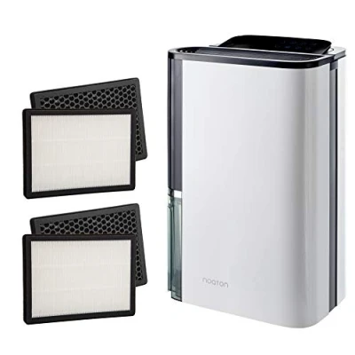 Imagen de Deshumidificador y purificador de aire Noaton DF 4123 HEPA + 2x Filtro combinado (HEPA carbón) 23l / 24h, Hasta 50 m2, Depósito 4,5 litros, , Desagüe continuo