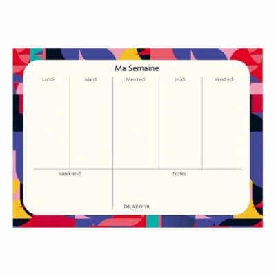 Imagen de DRAEGER PARIS Weekly planner 2025 28x20 cm 52 weeks detachable sheets FSC® certified paper Vegetable based inks