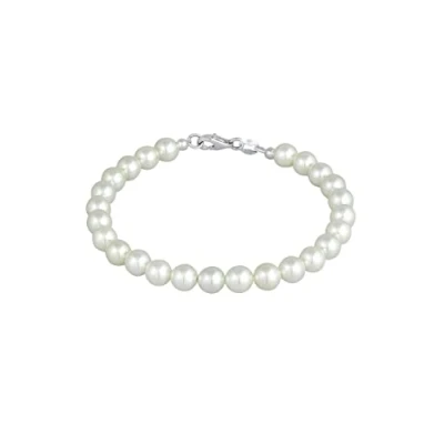 Imagen de Elli Classic Pearls Pulsera, Mujer, Talla: 19, White
