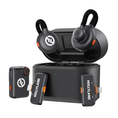 Imagen de HollyView Micrófono Inalámbrico (Negro, Lark M2S(2TX+3RX))