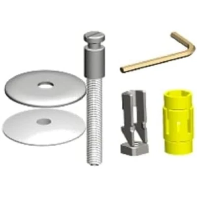 Imagen de Ideal Standard Juego de bisagras para asiento inodoro cierre lento serie Tesi, EW00667, Neutro