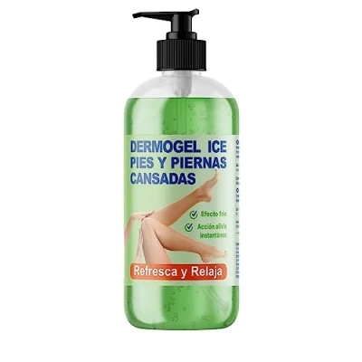 Imagen de QKnatur Gel Efecto Frío para Pies y Piernas Cansadas, Hinchadas o con Varices 500 ml Sensación de Alivio Bienestar Refrescante, antiinflamatorio relajante. Estimula la circulación
