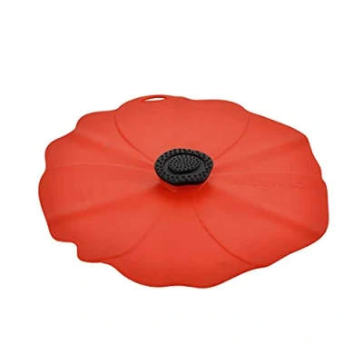 Imagen de Charles Viancin Tapa de silicona Poppy para almacenar y cocinar alimentos, 28cm Sello hermético Apto horno, microondas, congelador, estufa lavavajillas