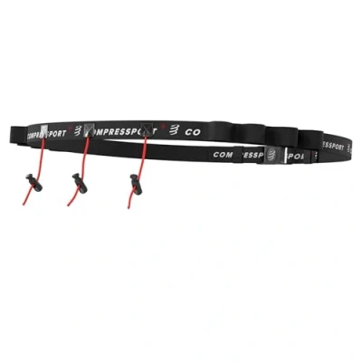 Imagen de Compressport Race Belt Cinturón de Correr, Unisex Adult, Negro, Talla Unica