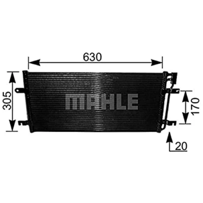 Imagen de MAHLE ORIGINAL AC 231 000S Condensador sin secador 630 VOLKSWAGEN: Transporter 4 Bus,