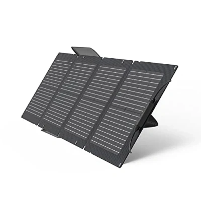 Imagen de ECOFLOW Panel Solar Portátil 110W, Cargador Plegable Fijable a Soporte Ajustable, Resistencia al Agua IP67 para Acampadas Aire Libre, Interiores, Autocaravanas