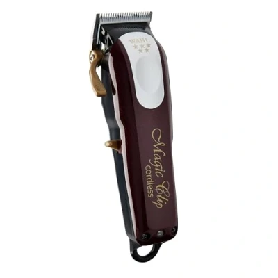 Imagen de Wahl Cordless Magic Clip Cortapelos para Difuminar Máquina de Cortar Pelo Hombre, Rojo