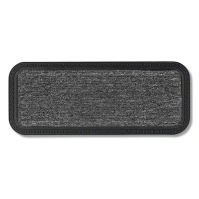 Imagen de ASTRA Felpudo Clean Off Que atrapa la Suciedad de Exterior escalón Alfombra Adecuada Puerta Resistente 25 x 60 cm Gris