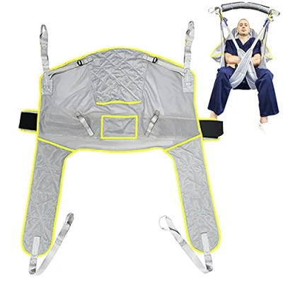 Imagen de Arnes Grua Traslado Enfermos Personas Mayores, Cinturón de Transferencia Paciente Cuerpo Complet, la Cama a Silla Ducha y al Inodoro, Carga 230kg