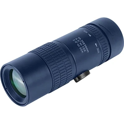 Imagen de Monocular De Viaje Tamano Bolsillo Discovery Gator 10—30x30 Gran Potencia Con Zoom 30X Para Observacion Aves y Animales, Visitas Turisticas, Senderismo, Trekking Eventos Deportivos