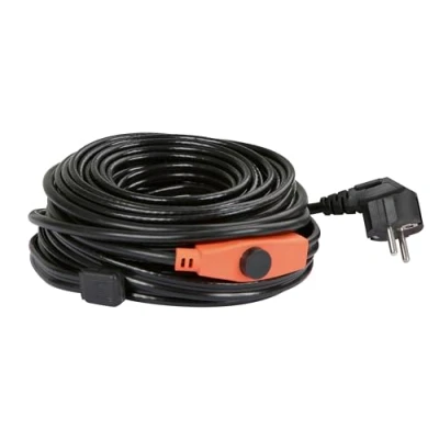 Imagen de Kerbl 223588 Cable Calefactor anticongelante con termostato (Longitud 12 m, tubería de Agua sin Escarcha hasta 45 C, para Bebedero Animal, no Tubos calefacción, Potencia 192 W)