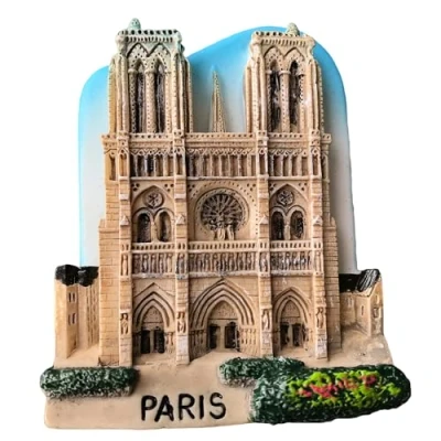 Imagen de MUYU Magnet 3D Notre Dame de Paris imán para Nevera, Adhesivo Viaje, Recuerdo, decoración el hogar y la Cocina, Nevera