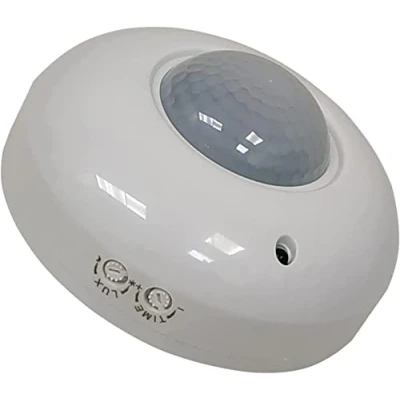 Imagen de Sensor de Movimiento por Infrarrojos PIR Plafon. Detector Superficie en Techo 360º. Uso Interior. Automatizacion Encendido/Apagado. Ahorro Energía. GENEVE.