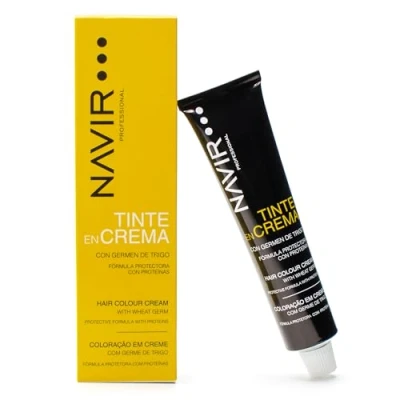 Imagen de NAVIR Profesional Tinte de pelo mujer en crema con germen trigo y aceite argán 1.0 Negro 60ml