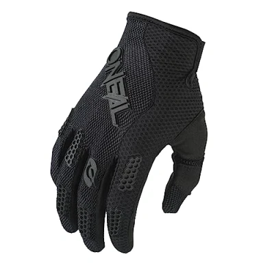Imagen de O&#039;Neal Guantes Bici y Motocross MX MTB FR Descenso Ajuste para máximo Confort, Material Transpirable Guante Element Youth RACEWEAR V.24 Adulto Negro Talla XS