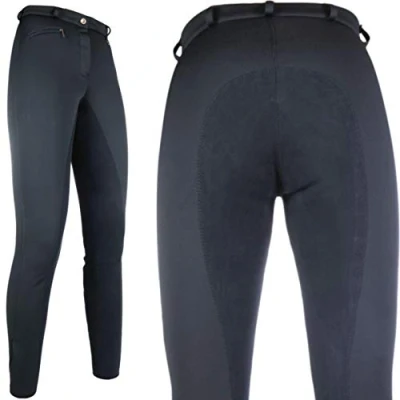 Imagen de HKM Winner 9100 Pantalones de equitación para Adultos, Talla 46, Color Negro