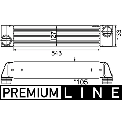 Imagen de MAHLE ORIGINAL CI 193 000P Intercooler BMW: 7, 5 Berlina