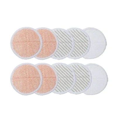 Imagen de Supremery 10x Almohadillas de Limpieza Microfibra Compatible con Bissell Spinwave 20522 2240N 2039A trapeadores (4X Naranja + 4X Gris 2X Blanco)