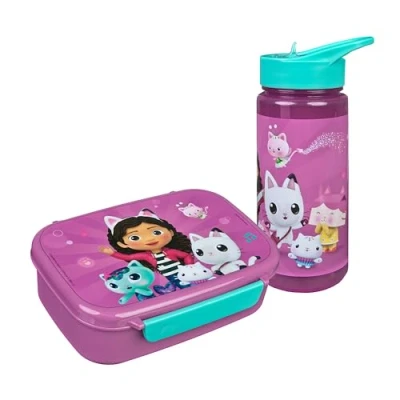 Imagen de Scooli Set Snack Box&amp;Drinking Bottle, Color Rosa, Gabby&#039;s Dollhouse (Undercover GmbH GABY9864)