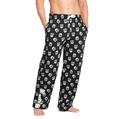 Imagen de The Mandalorian Pantalon Pijama Hombre de Star Wars S 3XL (S, Negro/Gris)