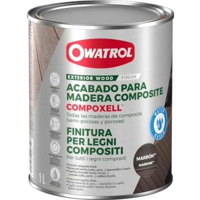 Imagen de OWATROL Compoxell Reaviador para terrazas de madera compuesta 1 L marrón