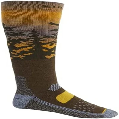 Imagen de Burton Performance Midweight Calcetines de Snowboard, Hombre, Sunrise, S