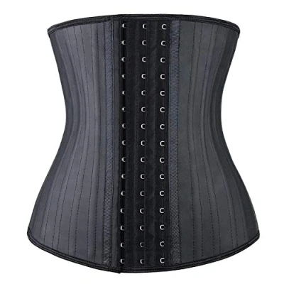 Imagen de YIANNA Faja Reductora Mujer Corset Reductor Cinturilla Moldeadora Fajas Colombianas Reductoras de Abdomen y Cintura Negro con 25 Huesos 1210 XL