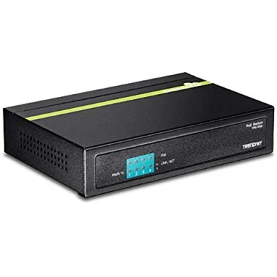 Imagen de TRENDnet TPE S50 Switch PoE de 5 puertos no administrado a 10/100 Mbps, con 4 Ethernet