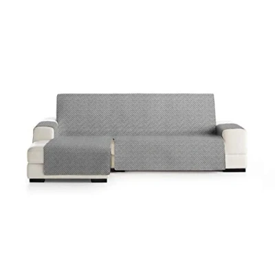 Imagen de Eysa Mist Funda, Poliéster, Gris/Beige, Chaise Longue 240cm. Válido para sofá Desde 250 a 300cm