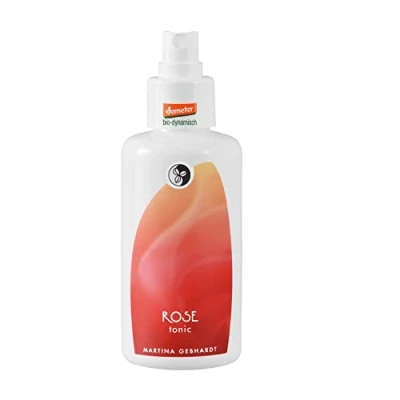 Imagen de Martina Gebhardt Tónico rosa (100 ml) refrescante facial orgánico para piel seca y sensible Toner cara con aceite de Cosmético natural (vegano)