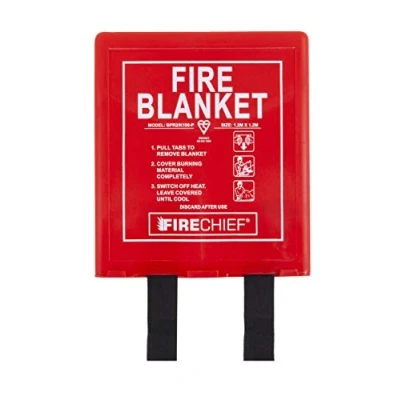 Imagen de Firechief Bpr2/K100 P Manta para fuego, funda rígida, 1,2 m x m, color rojo