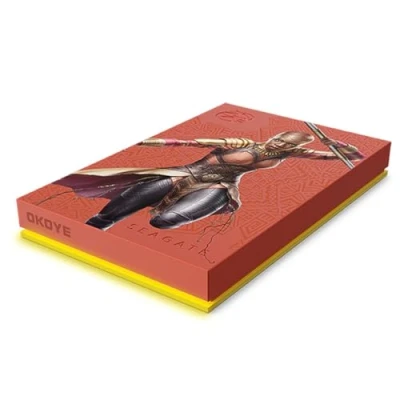 Imagen de Disco duro externo Seagate Firecuda Marvel Okoye, USB 3.2, HDD, PC, Mac, XBox, Rojo