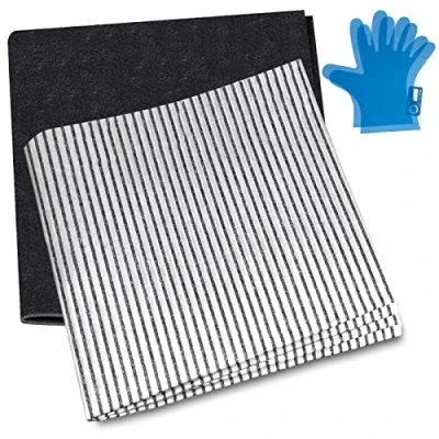 Imagen de Spares2go Filtros de grasa universales grandes para campana extractora ventilación (2 filtros, cortados a medida, 100 cm)