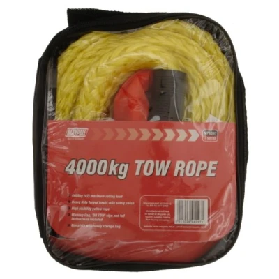 Imagen de Maypole Cuerda de Remolque Resistente 3,5 m, 4000 kg con Ganchos forjados, señal On Tow, 4 toneladas para recuperación automóviles, x y Furgonetas