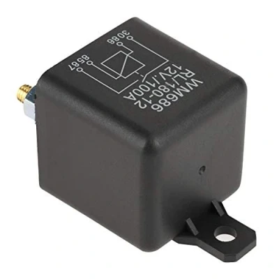 Imagen de Relé 12V 100A de arranque automóvil servicio pesado abierto normal para batería control ON/OFF